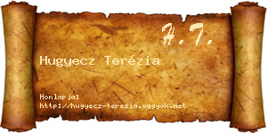 Hugyecz Terézia névjegykártya