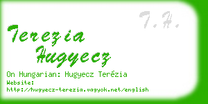 terezia hugyecz business card
