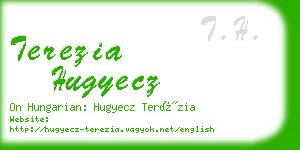 terezia hugyecz business card